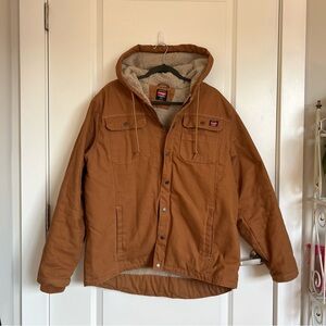 Wrangler Faux Sherpa-Lined Workwear Jacket | Size L (42–44)